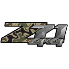 Diamond Plate Brown Camouflage 4x4 Bedside Chevy Z71 Decals for Colorado, Siverado or Sierra GMC Truck #9901