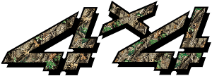 4x4 Realtree Camo Tailgate Decal #4211